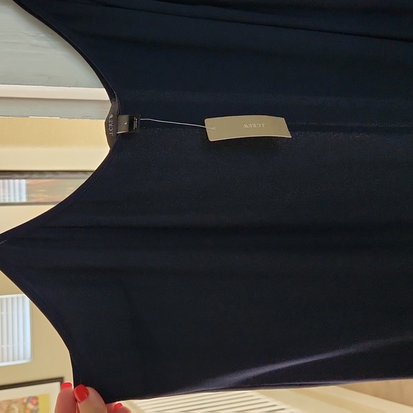NWT J.Crew Navy Dress - Picture 2 of 3